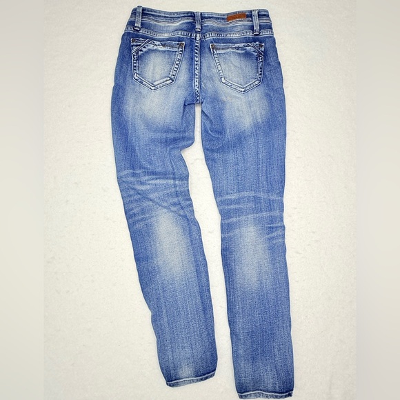 Buckle Black Women’s Light Blue Distressed Skinny Jeans Pre-Owned Size 26 - Picture 8 of 8